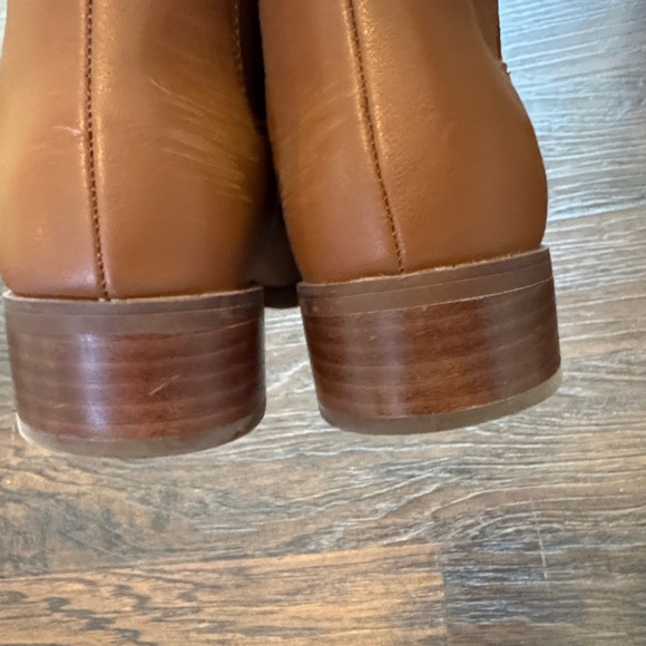 J. Crew Tan Vegan Faux Leather Ankle Boots - Picture 12 of 16